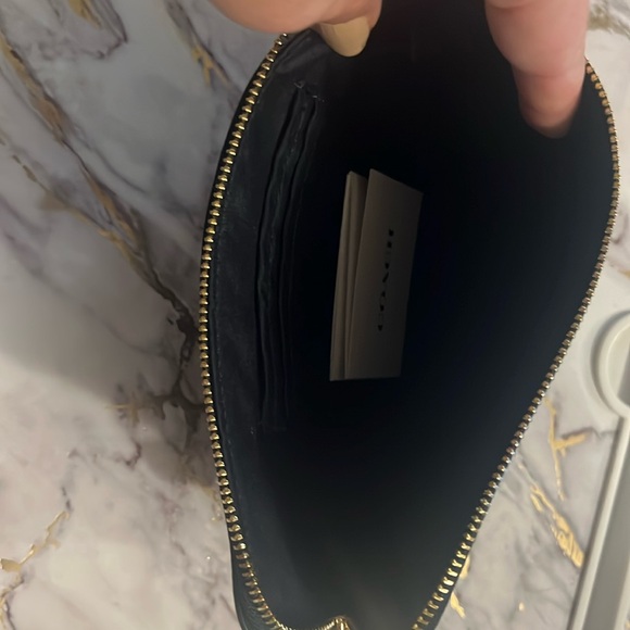 NWT Navy Stage Coach Wristlet, large enough for my iPhone 8”x5” - Picture 2 of 4